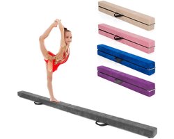 COSTWAY 210 cm evenwichtsbalk, opvouwbare gymnastiekbalk, evenwichtsbalk tot 70 kg belastbaar, draagbare balk met draaggrepen, gymnastiek balansbalk voor thuis gymnastiek