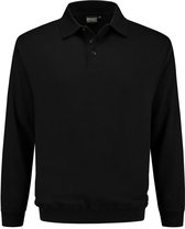 Indushirt polosweater biologisch katoen zwart XL