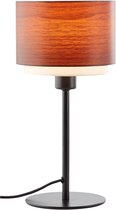 BRILLIANT Layne tafellamp donker hout / zwart binnenverlichting, tafellampen, decoratief | 1x D45, E14, 42W, geschikt voor hanglampen (niet inbegrepen) | A ++ | Met snoerschakelaar