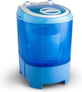 oneConcept SG003 Camping mini wasmachine centrifuge-functie 2,8kg ,  180W , IPX4 , instelbare was-en centrifugetimer , blauw