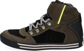 Braqeez 420830-569 Jongens Hoge Sneakers - Groen - Suède - Veters