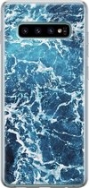 Samsung Galaxy S10 hoesje siliconen - Oceaan - Soft Case Telefoonhoesje - Natuur - Blauw
