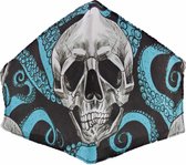 Attitude Holland Masker Sketched Skull Mondkapje Multicolours
