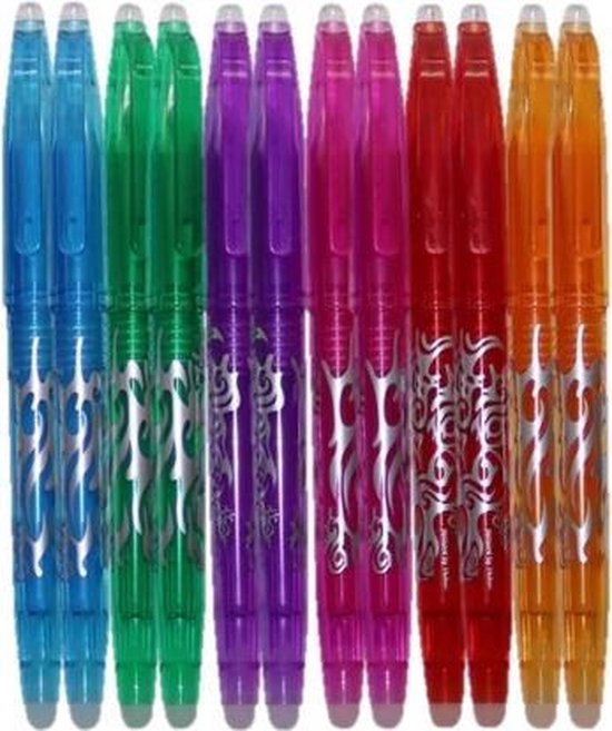 geestelijke wet Psychiatrie Uitwisbare (nakijk)pennen, gekleurd (SET van 12 st.) | bol.com