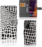 Bookcase Geschikt voor Samsung Galaxy Note20 Ultra Telefoon Hoesje Slangenprint