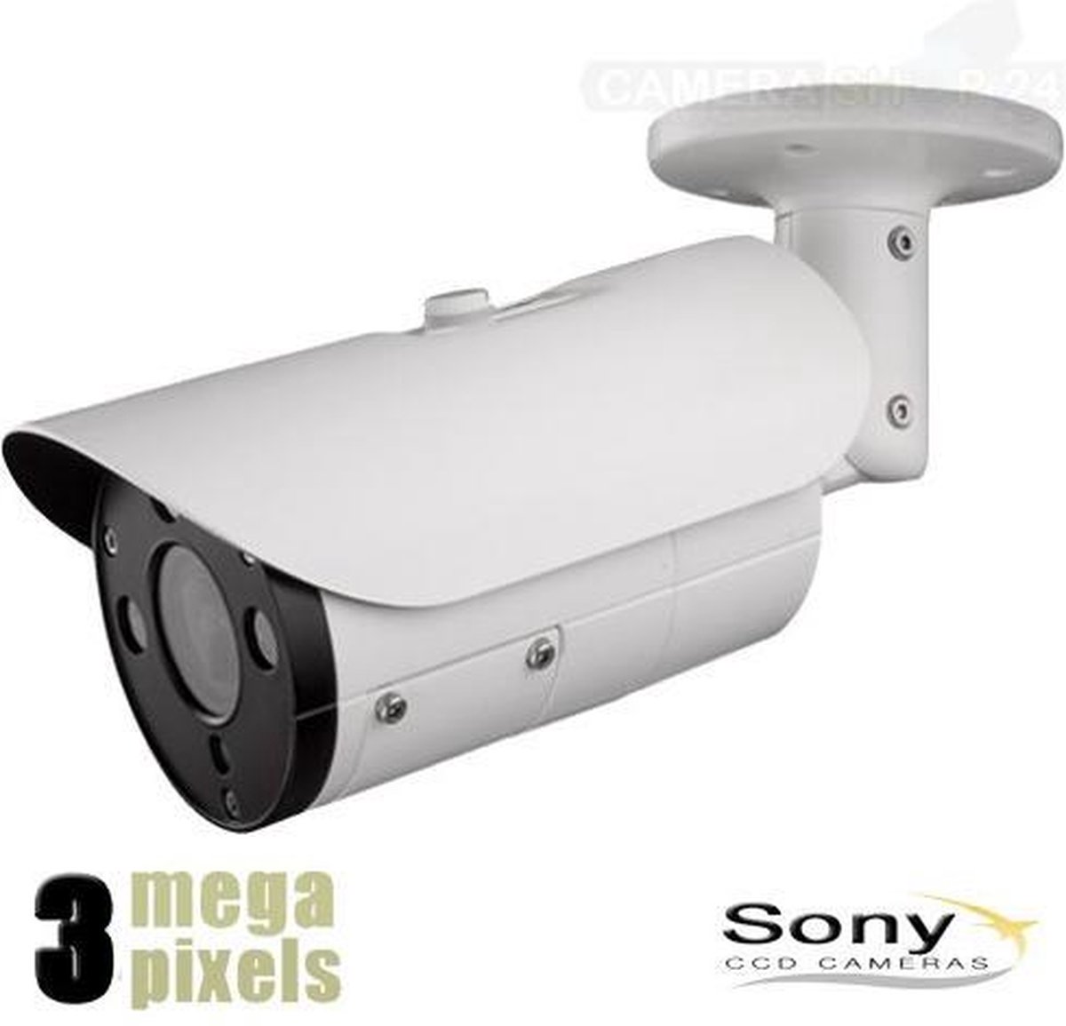 Aanbieding! IP Camera - 3 Megapixel - Nachtzicht 40/50m - Motorzoom - PoE - Slimme Detectie - Sony CCD Sensor - Voordelig Geprijsd