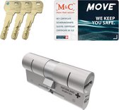 M&C Move - Cilinderslot - SKG*** - 32x32 mm deurslot - Politiekeurmerk Veilig Wonen - Deurcilinder met 3 sleutels