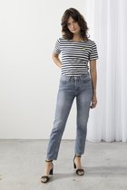 Sissy-Boy - Bryce blue high waist cropped skinny jeans