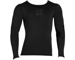 CAPITAL SPORTS Beforce Kompressionsshirt Herren Oberteil Funktionsunterwäsche Langarm Shirt voor Männer (Size L, Kompressions en Laufunterwäsche, trägt Feuchtigkeit nach außen) schwarz – geschikt voor thuisfitness en sportschoolgebruik, duurzame cons