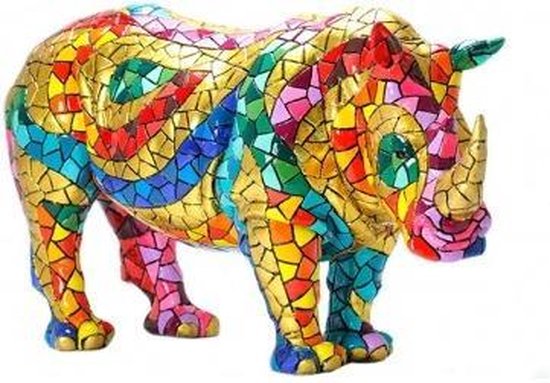 Barcino mozaiek Carnaval Bulldog (drie groottes) - Barcino mozaiek Gaudi style