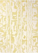 Florence Broadhurst - Waterwave Stripe 39906 Vloerkleed - 170x240 cm - Rechthoekig - Laagpolig Tapijt - Retro - Geel, Wit
