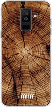 Samsung Galaxy A6 Plus (2018) Hoesje Transparant TPU Case - Tree Rings #ffffff