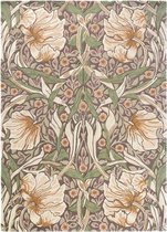 Morris & Co - Pimpernel aubergine 28805 Vloerkleed - 170x240 cm - Rechthoekig - Laagpolig Tapijt - Klassiek, Landelijk - Meerkleurig