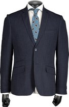City Line By Nils Kostuum - Slim Fit - Blauw - 48