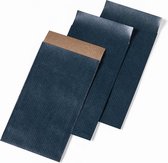 papieren zakjes - cadeauzakjes 7x13cm blauw per 30 stuks