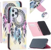 iPhone 12 (Pro) - Flip hoes, cover, case - TPU - PU Leder - Dromenvanger