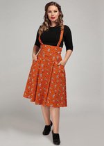 Collectif Alexa Hoot Hoot Owl 50's Swing Rok Oranje