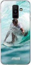 Samsung Galaxy A6 Plus (2018) Hoesje Transparant TPU Case - Boy Surfing #ffffff
