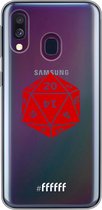 6F hoesje - geschikt voor Samsung Galaxy A40 -  Transparant TPU Case - D20 - Transparant #ffffff