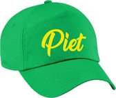 Piet verkleed pet groen voor kinderen - verkleedaccessoire - petten / baseball cap - Sinterklaas / carnaval