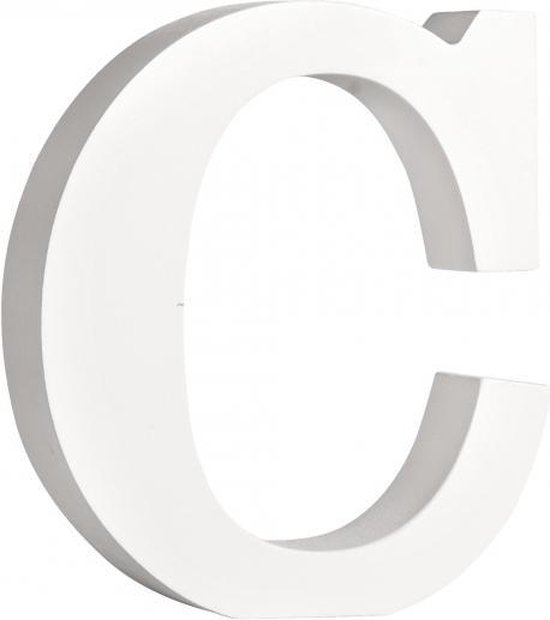 Houten decoratie hobby letters - 2x losse witte letters om het woord - WC -  te maken... | bol.com