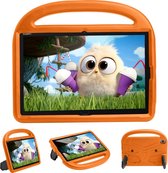 Huawei Mediapad M5/M6 Hoes - 10.8 inch - Schokbestendige case met handvat - Sparrow Kids Cover - Oranje