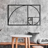 Metalen wanddecoratie Golden Ratio - 63x100cm