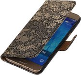 Wicked Narwal | Lace bookstyle / book case/ wallet case Hoes voor Samsung galaxy a8 2015 Zwart