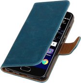 Wicked Narwal | Premium TPU PU Leder bookstyle / book case/ wallet case voor Huawei P10 Blauw