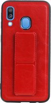 Wicked Narwal | Grip Stand Hardcase Backcover voor Samsung Samsung Galaxy A40 Rood