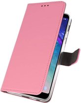 Wicked Narwal | Wallet Cases Hoesje voor Samsung Galaxy A6 Plus (2018) Roze