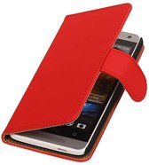 Wicked Narwal | bookstyle / book case/ wallet case Hoes voor HTC One 2 M8 Rood