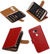 Wicked Narwal | Premium PU Leder bookstyle / book case/ wallet case voor Huawei G8 Rood