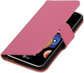 Wicked Narwal | bookstyle / book case/ wallet case Hoes voor LG K4 Roze