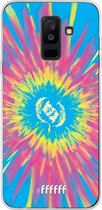 Samsung Galaxy A6 Plus (2018) Hoesje Transparant TPU Case - Flower Tie Dye #ffffff