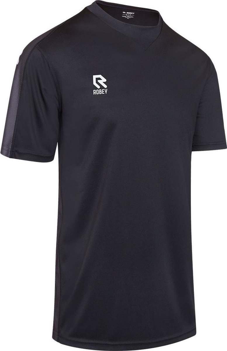 Robey Performance Shirt Korte Mouw Heren - Zwart / Grijs | Maat: S