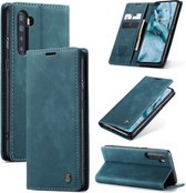 Portemonnee Hoesje OnePlus Nord | Retro Wallet Case | CASEME | Blauw