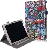 iPad 2020 hoes - 10.2 inch - Wallet Book Case - Graffiti