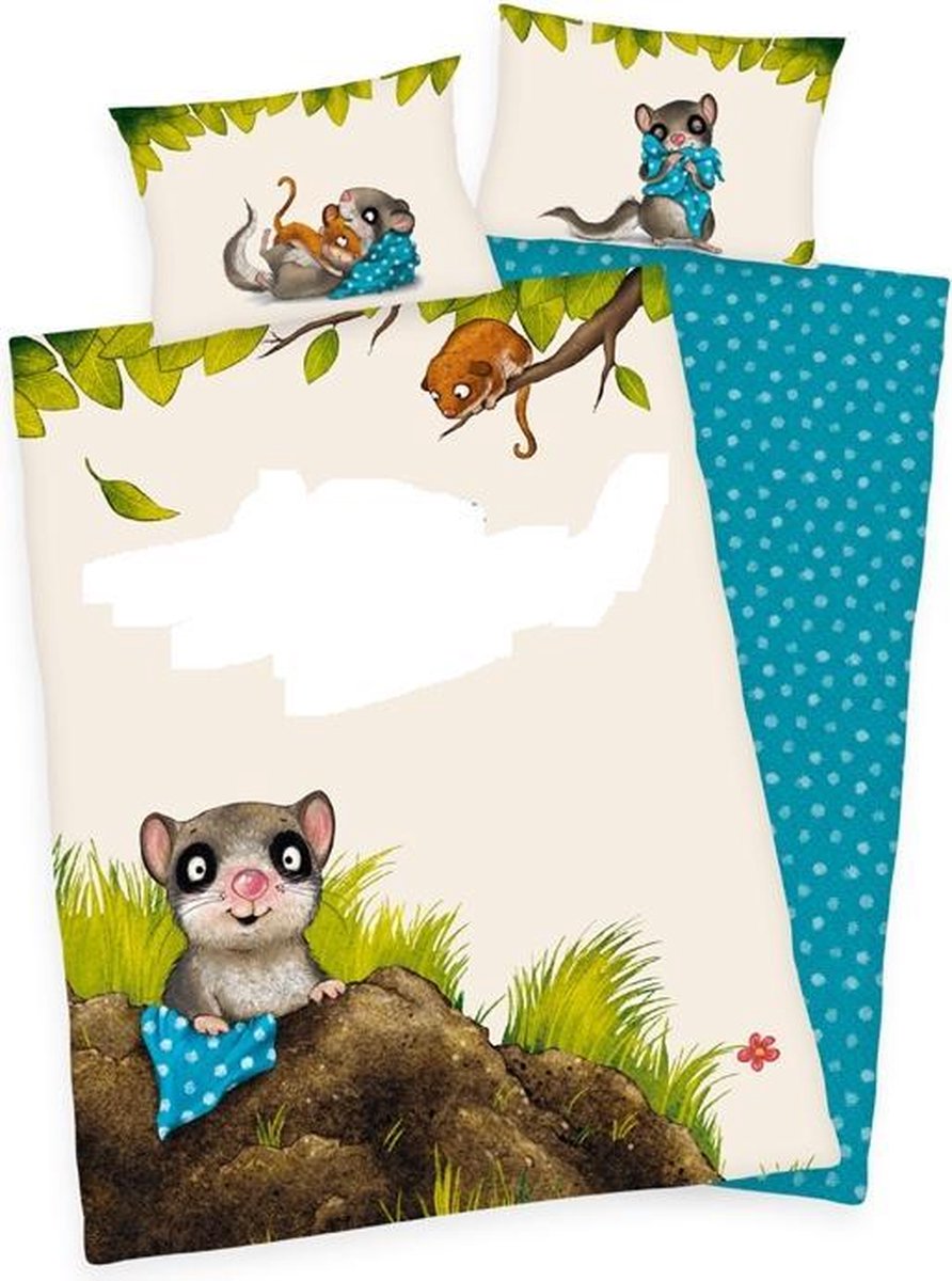 Ledikant Dekbedovertrek Relmuis - Baby Dekbed - 100 x 135 cm
