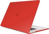Cover geschikt voor Macbook Pro 13 inch (2020) cover - Laptop Case - Plastic Hard Cover - Rood