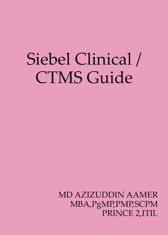 Siebel Clinical / CTMS Guide - cover