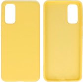 Wicked Narwal | 2.0mm Dikke Fashion Color TPU Hoesje Samsung Samsung Galaxy S20 Geel