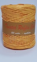 Raffia Gedraaid Koord Okergeel 150 meter (1 rol)