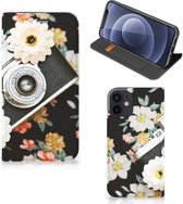 Bookcover Geschikt voor iPhone 12 Mini Smart Cover Vintage Camera