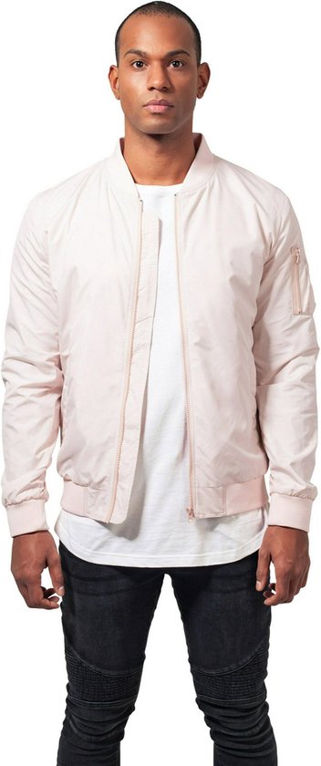 Urban Classics - Light Bomber jacket - L - Roze