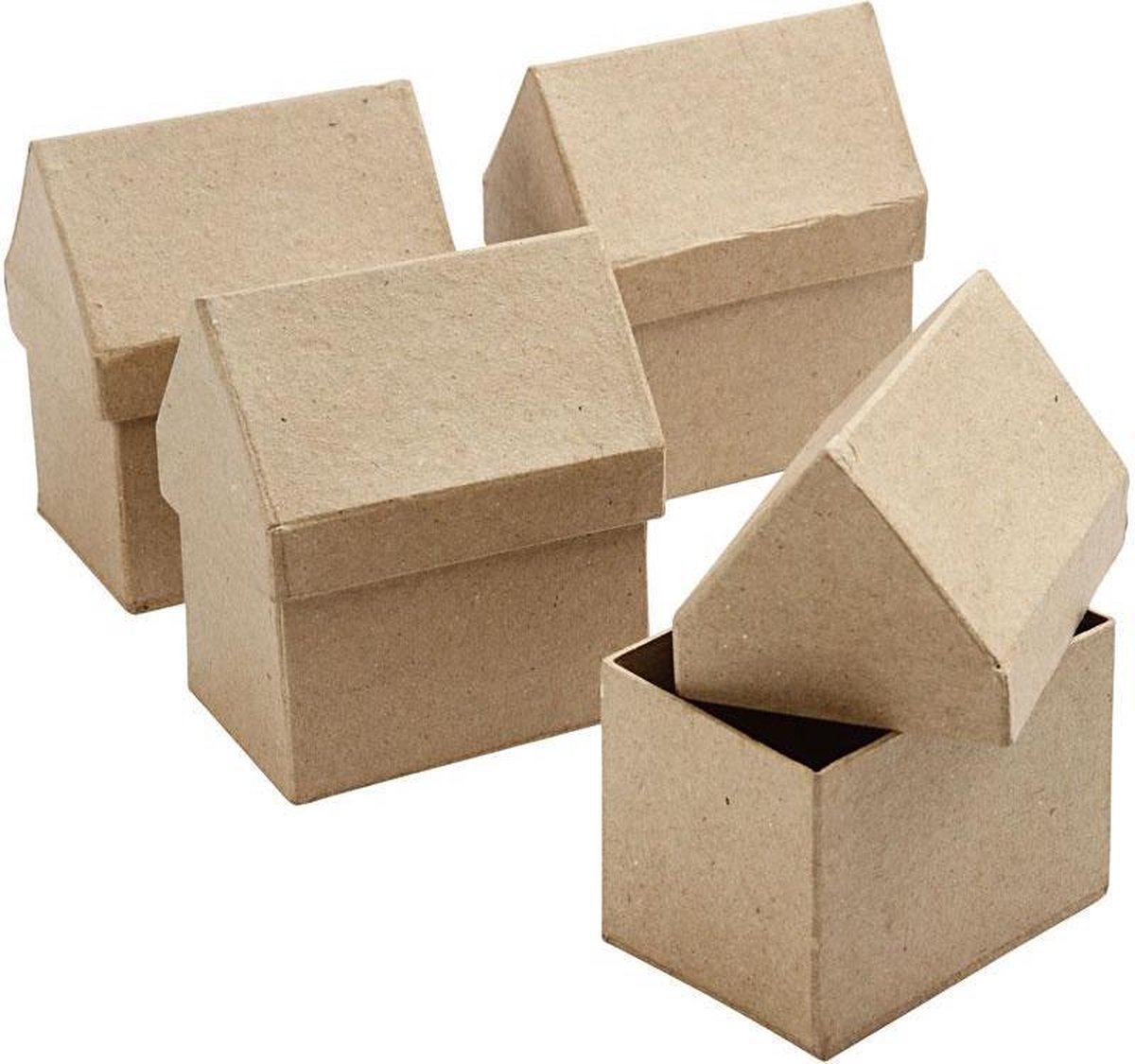 Goedkoopste Huizen, H 10,5 cm, afm 6x8,5 cm, 4 stuk/ 1 doos