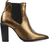 Lina Locchi Vrouwen Leren     Chelsea boots / Laarzen / Damesschoenen L1012 met - Brons - Maat 36