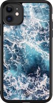 iPhone 11 hoesje glass - Oceaan | Apple iPhone 11  case | Hardcase backcover zwart