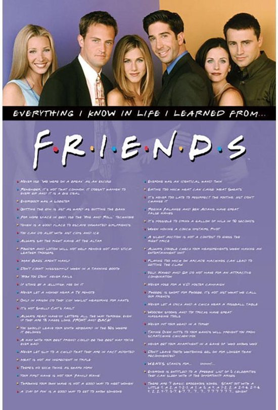 Poster Friends Everything I Know 61x91,5cm
