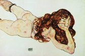 Egon Schiele - Nudo di ragazza Kunstdruk 90x60cm